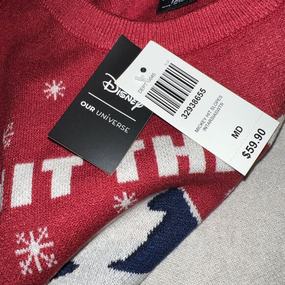 Our Universe Disney Mickey Hit The Slopes Ski With Mickey Sweater Size M-SOFT! - Picture 7 of 8